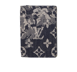 Louis Vuitton Tapestry Pocket Organiser, Fabric, Blue, B/DB 3*